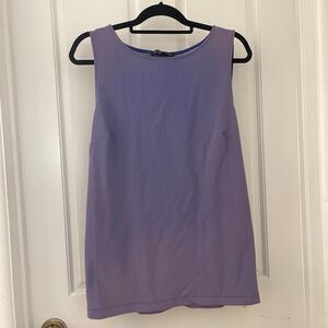 Boston Proper Women’s Purple with Pink/Blue Wash Sleeveless Blouse Top Size L